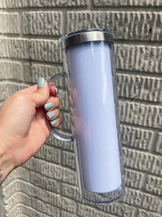20 oz Stainless Steel Snow Globe w/ Handle