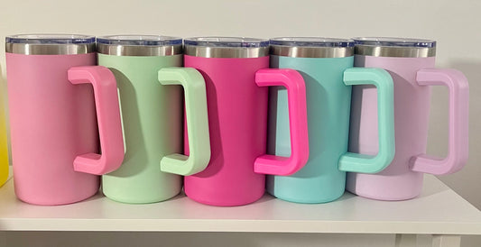 20 oz Insulated Travel Mug w/ Handle